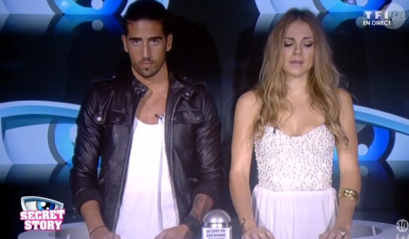 Stéfan et Sara - Prime de "Secret Story 8" sur TF1. Vendredi 22 août 2014.