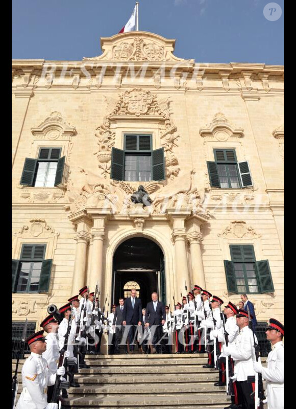 Le prince William, duc de Cambridge remplace son épouse, Kate, en visite à Malte le 21 septembre 2014 à La Valette à l'occasion des 50 ans d'indépendance de l'île méditerranéenne.20/09/2014 - Malte