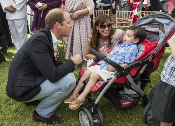 Le prince William lors d'une garden party à la fin de sa visite à La Valette, à Malte, le 21 septembre 2014, remplaçant son épouse Kate Middleton en visite officielle dans le cadre du cinquantenaire de l'indépendance de l'archipel méditerranéen.