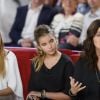 Cristiana Reali avec ses filles Elisa Huster et Toscane Huster - Enregistrement de l' émission "Vivement Dimanche" à Paris le 24 septembre 2014. L'émission sera diffusée le 28 Septembre.