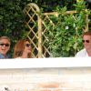 George Clooney, le 27 septembre 2014, a pris le petit-déjeuner avec ses amis Cindy Crawford et Rande Gerber à Venise, au lendemain de son enterrement de vie de garçon lors du week-end de son mariage avec Amal Alamuddin.