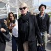 Ellen Barkin et un ami arrivent à Venise pour le mariage de George Clooney et Amal Alamuddin, le 26 septembre 2014