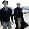 Ellen Barkin et un ami arrivent à Venise pour le mariage de George Clooney et Amal Alamuddin, le 26 septembre 2014