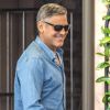 George Clooney - Les invités du mariage de George Clooney prennent un petit-déjeuner à Venise. Le 27 septembre 2014  Actor George Clooney is seen enjoying a pre-wedding breakfast with model Cindy Crawford, Rande Gerber and other guests at the swanky Cipriani hotel and restaurant in Venice, Italy on September 27, 2014. The star is due to marry human rights lawyer Amal Alamuddin this weekend.27/09/2014 - Venise