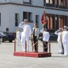 Letizia d'Espagne accompagnait le 26 septembre 2014 le roi Felipe VI à l'école navale militaire de Pontevedra à l'occasion du 25e anniversaire de la promotion 1989, dont est issu Felipe.