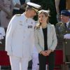 Letizia d'Espagne accompagnait le 26 septembre 2014 le roi Felipe VI à l'école navale militaire de Pontevedra à l'occasion du 25e anniversaire de la promotion 1989, dont est issu Felipe.