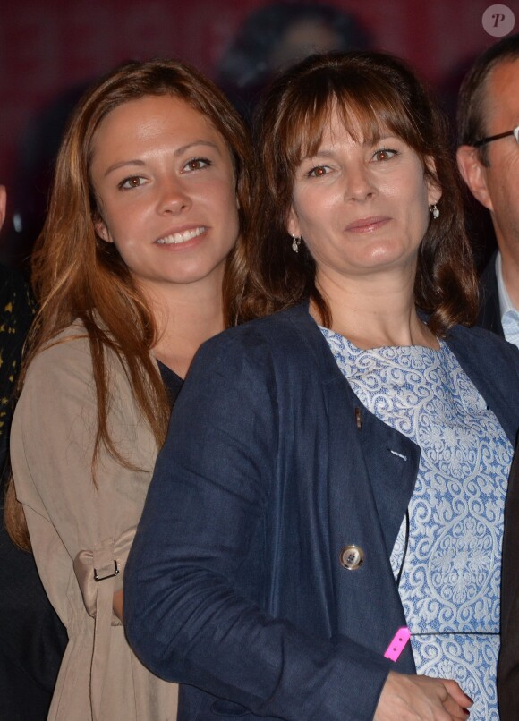 Cécilia Hornus et Dounia Coesens - Prix Ambassadeur ELA 2014 à la Cité des Sciences et de l'Industrie au Parc de la Vilette à Paris le 4 juin 2014.