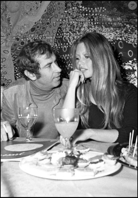 Brigitte Bardot et Roger Vadim (photo d'archive non datée)