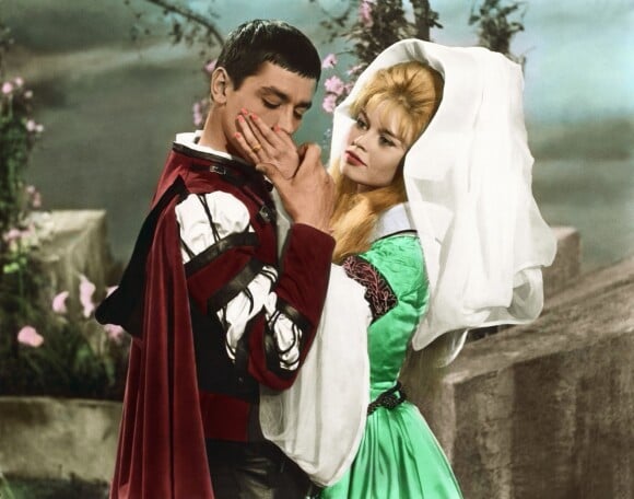 Alain Delon et Brigitte Bardot sur le tournage du film Les Amours célèbres en 1961