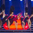   Kylie Minogue a lanc&eacute; le "Kiss Me Once Tour" &agrave; Liverpool, le 24 septembre 2014.  