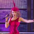   Kylie Minogue a lanc&eacute; le "Kiss Me Once Tour" &agrave; Liverpool, le 24 septembre 2014.  