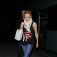  Kylie Minogue rentre &agrave; son h&ocirc;tel apr&egrave;s son concert au iTunes Festival au Roundhouse &agrave; Londres, le 27 septembre 2014. 