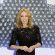  Kylie Minogue assiste au lancement de la nouvelle bouteille d'eau "Glaceau Smartwater" au Dairy Art Centre &agrave; Londres, le 28 ao&ucirc;t 2014. 
