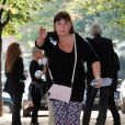  Michèle Bernier lors du 2e tournoi de pétanque au profit de l'association "MeghanOra" sur l'Esplanade des Invalides à Paris, le 28 septembre 2014 