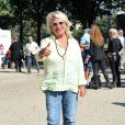  V&eacute;ronique de Vill&egrave;le lors du 2e tournoi de p&eacute;tanque au profit de l'association "MeghanOra" sur l'Esplanade des Invalides &agrave; Paris, le 28 septembre 2014 