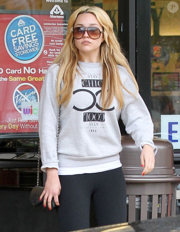 Exclusif - Amanda Bynes et son père Rick sont allés faire des courses chez Albertson à Thousand Oaks. Le 2 mars 2014