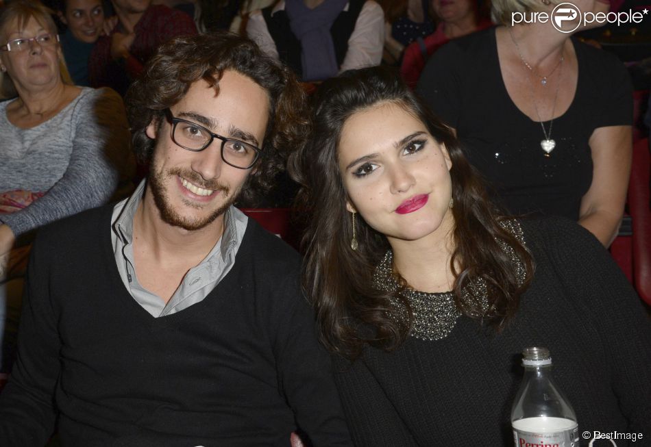 Thomas Hollande et Joyce Jonathan à l&#039;époque où ils étaient en couple - People au concert de Céline Dion au POPB de Paris, le 29 novembre 2013.