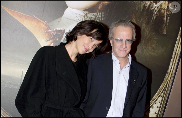 Sophie Marceau et Christophe Lambert à Paris le 12 avril 2010.