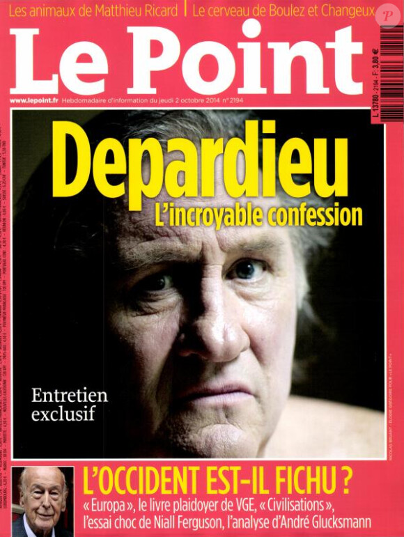 Le magazine Le Point du 2 octobre 2014
