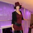  Sheryfa Luna (enceinte) lors de la soir&eacute;e d'inauguration des nouvelles Renault Espace et Clio lors du Salon de l'automobile au Parc des Expositions de la porte de Versailles &agrave; Paris, le 2 octobre 2014. 