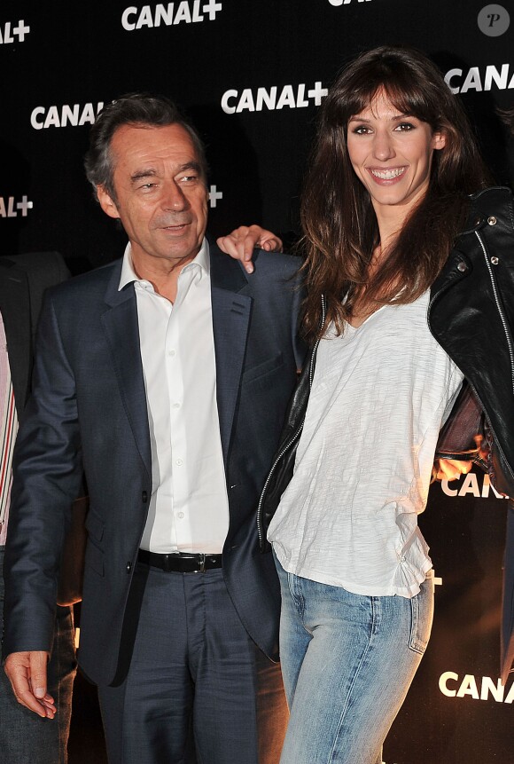 Doria Tillier et Michel Denisot lors de la soirée de rentrée de Canal + à La Cité De La Mode Et Du Design à Paris, le 6 septembre 2012