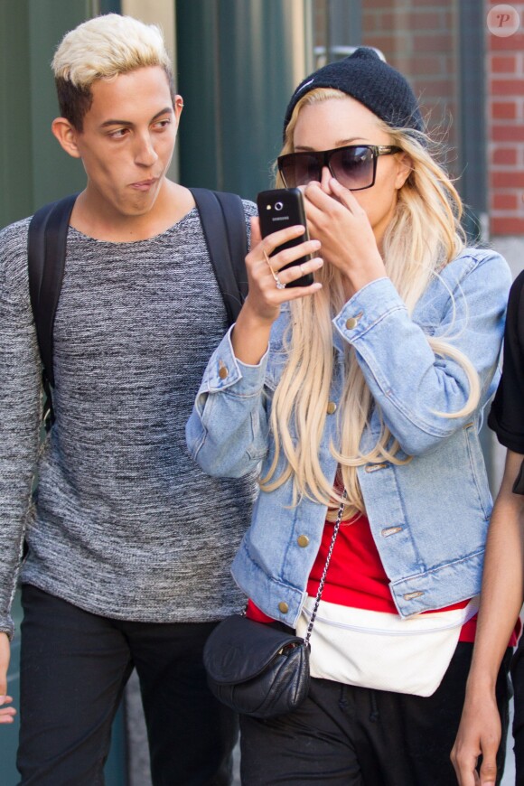 Amanda Bynes dans les rues de New York. Le 6 octobre 2014