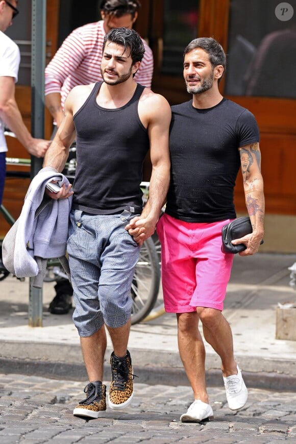 Marc Jacobs et Harry Louis en 2012 dans les rues de New York