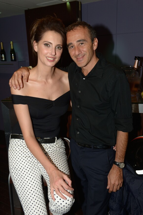 Frédérique Bel et Elie Semoun - Le champagne Nicolas Feuillatte célèbre la fin des vendanges dans sa boutique parisienne, le 25 septembre 2014.