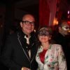 Karl Zéro et sa femme Daisy d'Errata à la soirée "Le Bal Masqué" pour les 35 ans de l'entreprise Marc Dorcel à Paris, le 10 octobre 2014.