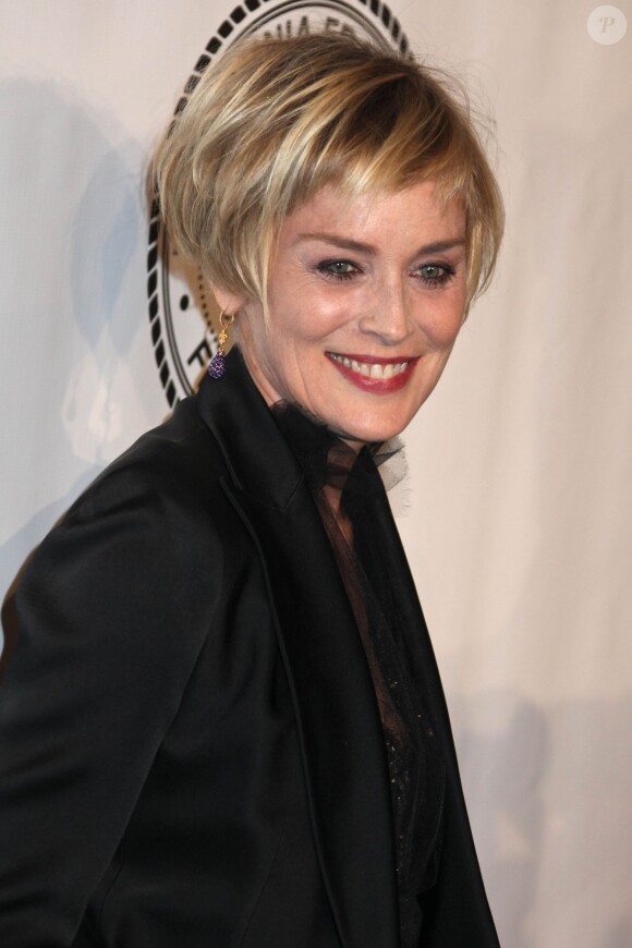 Sharon Stone - People à la soirée de gala pour la fondation Friars à New York, le 7 octobre 2014.