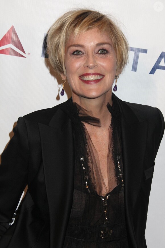 Sharon Stone - People à la soirée de gala pour la fondation Friars à New York, le 7 octobre 2014.