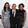 Robert De Niro, sa fille Drena et sa femme Grace Hightower - People à la soirée de gala pour la fondation Friars à New York, le 7 octobre 2014.