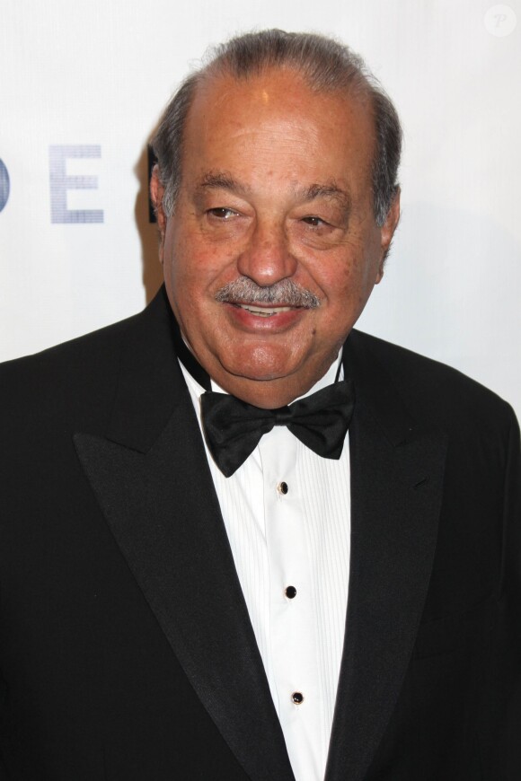Carlos Slim - People à la soirée de gala pour la fondation Friars à New York, le 7 octobre 2014.