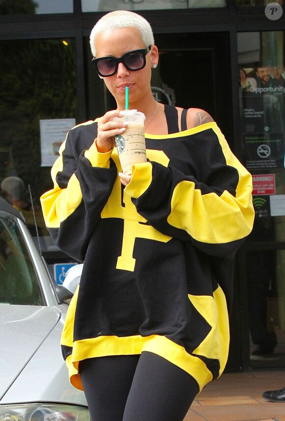 Amber Rose dans les rues de Studio City. Le 4 septembre 2014.