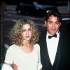 Sarah Jessica Parker et Robert Downey Jr. lors d'une soirée le 13 mai 1991

