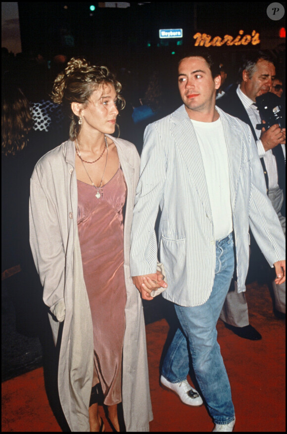 Sarah Jessica Parker et Robert Downey Jr. à la première de Shoe Salesman Finds His Soulemate, le 21 janvier 1995