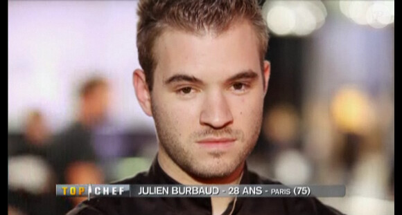 Julien Burbaud, candidat de Top Chef 3. Il était invité au mariage Noémie Honiat et Quen­tin Bourdy.