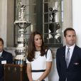  Kate Middleton était avec Ben Ainslie le 10 juin 2014 au Musée de la marine, à Londres, lors du lancement officiel de la candidature britannique pour la Coupe de l'America 2017. 