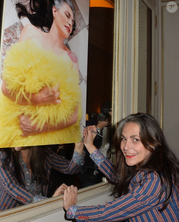 Lio - Cocktail de lancement du livre "Garde-Robes" de Nathalie Garçon à l'Hôtel Régina à Paris, le 13 octobre 2014.