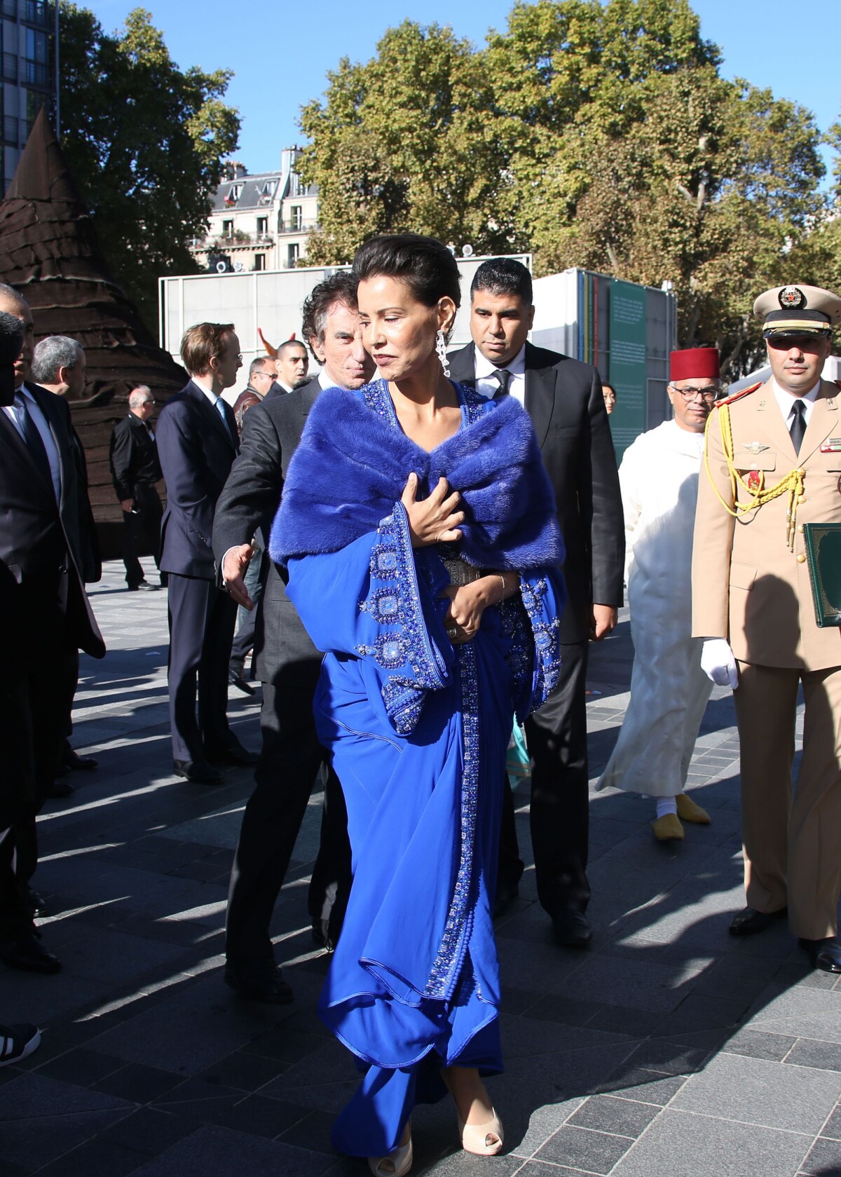 Photo La princesse Lalla Meryem du Maroc accueillie par Jack Lang
