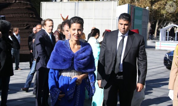 La princesse Lalla Meryem du Maroc - Inauguration de l'exposition "Le Maroc contemporain" à l'Institut du monde arabe à Paris, le 14 octobre 2014.