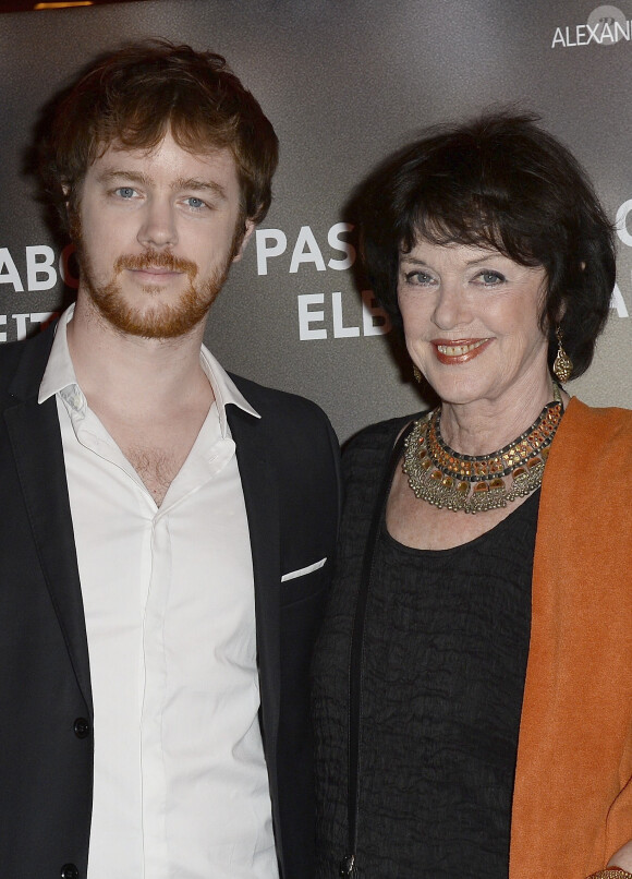 Anny Duperey et son fils Gaël Giraudeau - Avant-première du film "24 jours" au cinéma Gaumont Marignan à Paris, le 10 avril 2014.