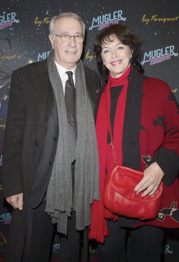 Anny Duperey et Bernard Le Coq - People a la 2e représentation du spectacle de Thierry Mugler au théâtre Comedia, intitulé "Mugler Follies" à Paris, le 19 décembre 2013.