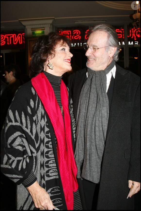 Anny Duperey et Bernard Le Coq - Générale de la pièce "La tectonique des sentiments", au théâtre Marigny en 2008.