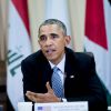 Barack Obama participe à une réunion dont le sujet est la lutte contre l'État islamique, à Andrew Air Force Base dans le Maryland, le 14 octobre 2014.