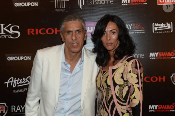 Samy Naceri et sa femme Audrey à Marrakech au Maroc le 9 juin 2013.