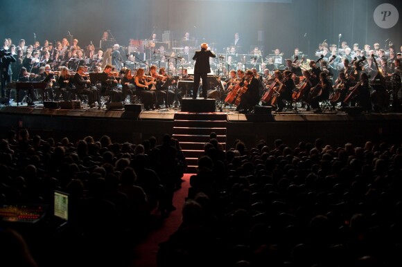 Vladimir Cosma en concert symphonique au Grand Rex, à Paris, le 23 mars 2013.