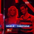 Ophélie Winter est éliminée - Troisième prime de "Danse avec les stars 5" sur TF1. Le vendredi 10 octobre 2014.