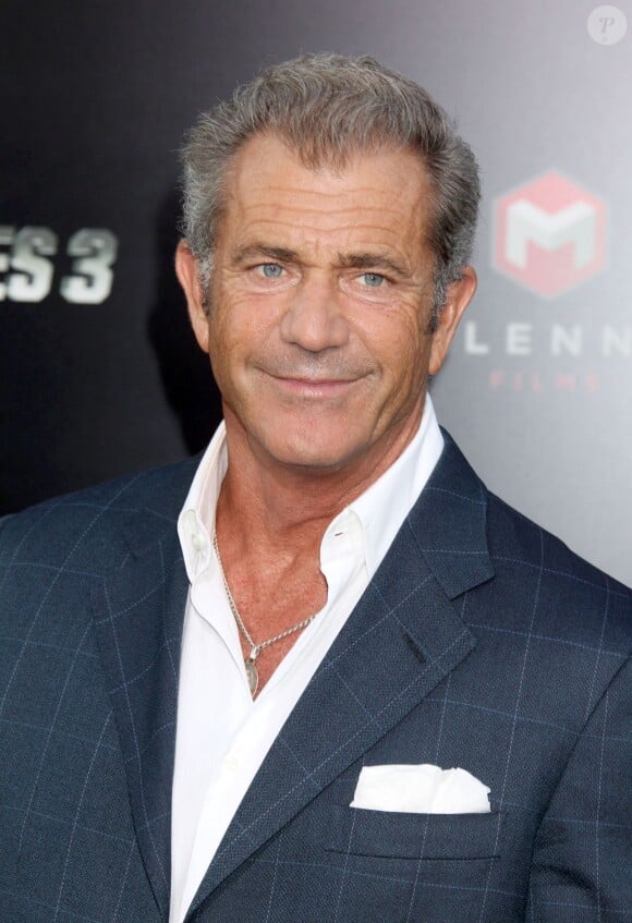 Mel Gibson - Avant-première du film "Expendables 3" au TLC Chinese Theatre à Hollywood, le 11 août 2014.
