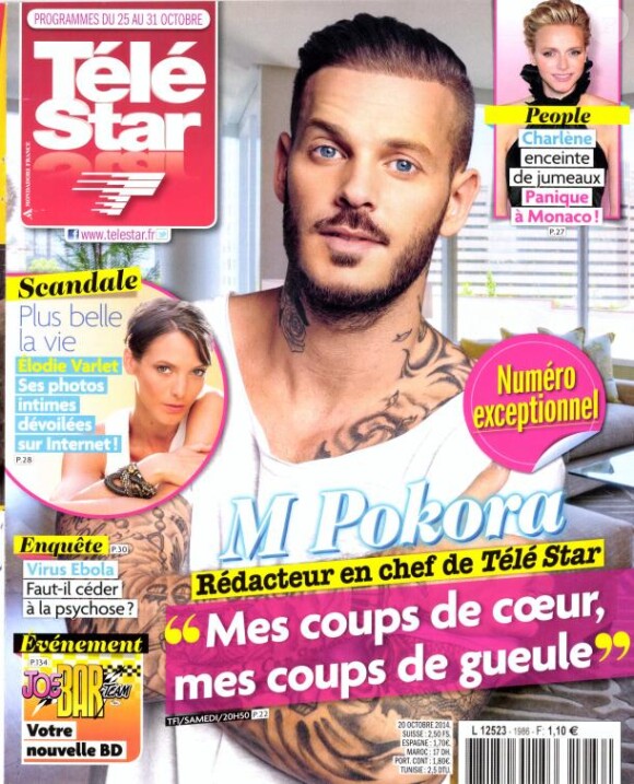 Magazine Télé Star en kiosques le 20 octobre 2014.